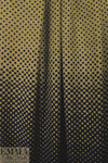 Italian 'dots to squares' viscose panel - black/bronze 3 panels 2.25 yd