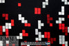 Italian tetris border viscose/spandex panel knit