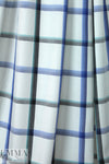 yarn dyed plaid viscose lightweight woven - blues