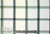 yarn dyed plaid viscose lightweight woven - greens 1.875 yd