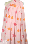 famous designer clipped jacquard - pink/tangerine