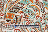 'lyrical paisley' viscose woven - ecru/multi 1.75 yd
