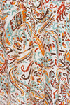 'lyrical paisley' viscose woven - ecru/multi .875 yds
