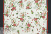 Italian satin back viscose woven border floral 2.125 yd