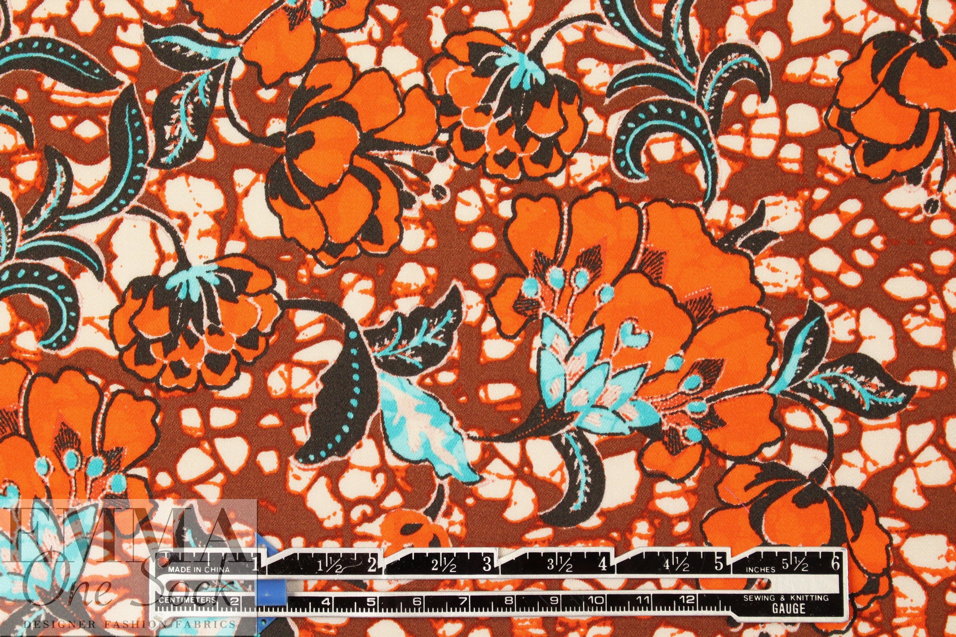 Italian spice batik satin finish viscose woven