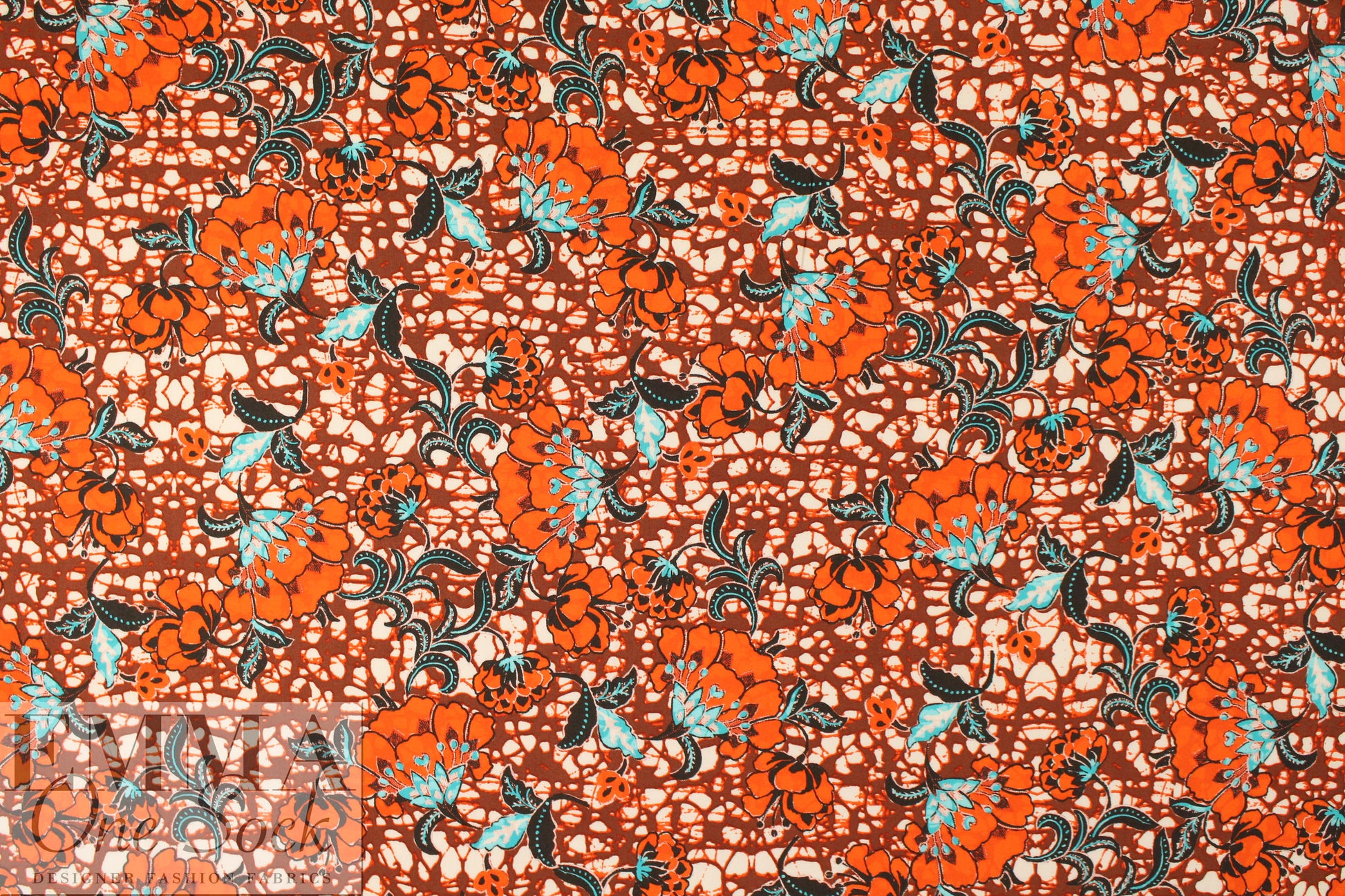 Italian spice batik satin finish viscose woven