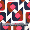 Italian 'graphic groove' satin viscose woven 2 yd