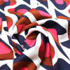 Italian 'graphic groove' satin viscose woven 2 yd