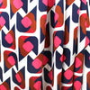 Italian 'graphic groove' satin viscose woven 1.75 yd