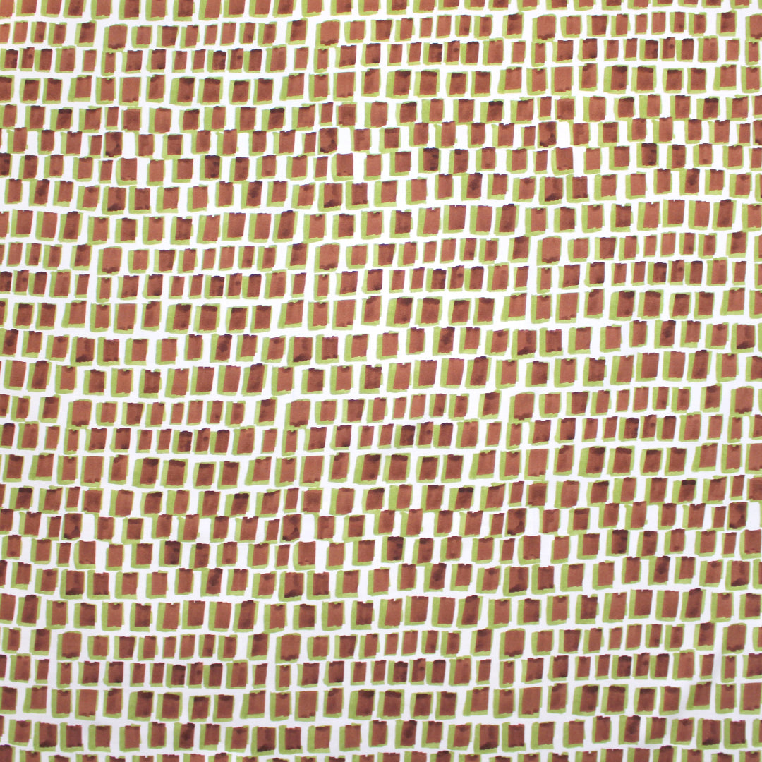 Italian 'kiwi brush marks' satin viscose woven 1.625 yd