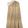 Italian 'kiwi brush marks' satin viscose woven 1.625 yd