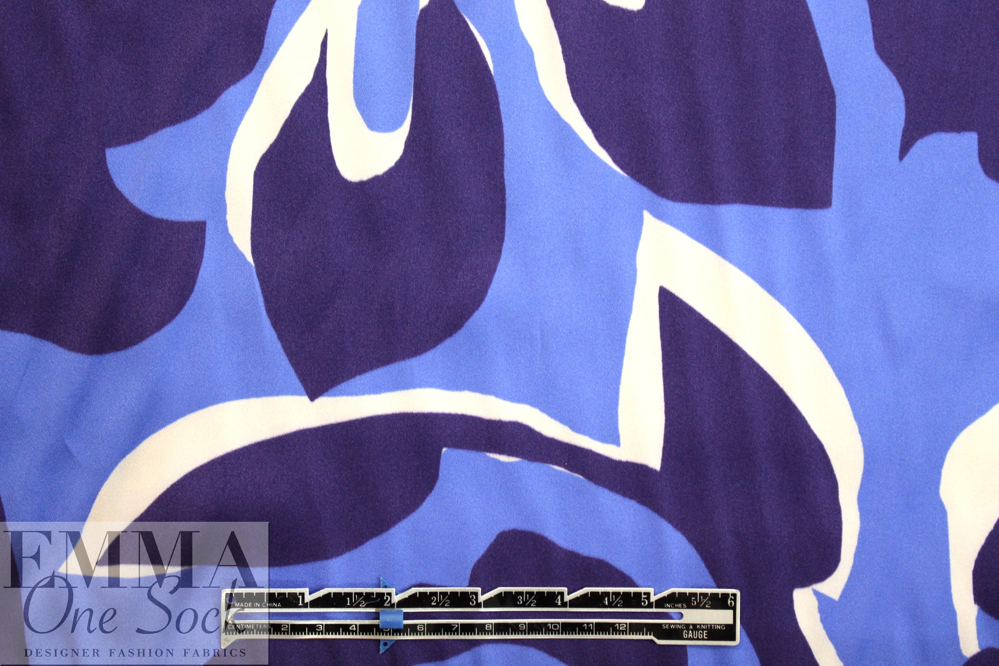 NY designer 'petal puzzle' satin stretch woven