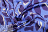 NY designer 'petal puzzle' satin stretch woven