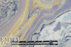 Italian viscose crepe back satin - geode abstract