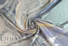 Italian viscose crepe back satin - geode abstract