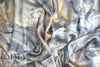 Italian viscose crepe back satin - geode abstract