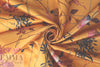 NY designer cotton back satin viscose woven floral .75 yds