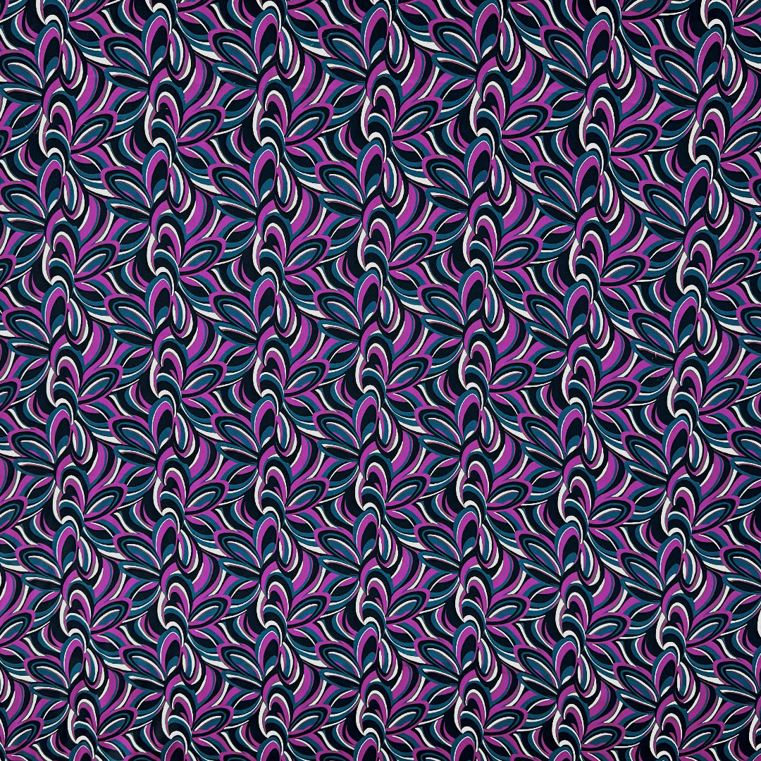 Italian 'Pucc!-esque swirl' silk blouseweight 1 yard