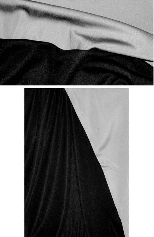NY designer two-color doubleknit - black/silver