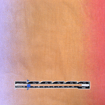 Italian ombre sheer viscose georgette - violet/apricot/rose 1.375 yd