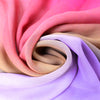 Italian ombre sheer viscose georgette - violet/apricot/rose 1.375 yd