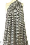 Italian viscose/silk semi-sheer woven - checkerboard