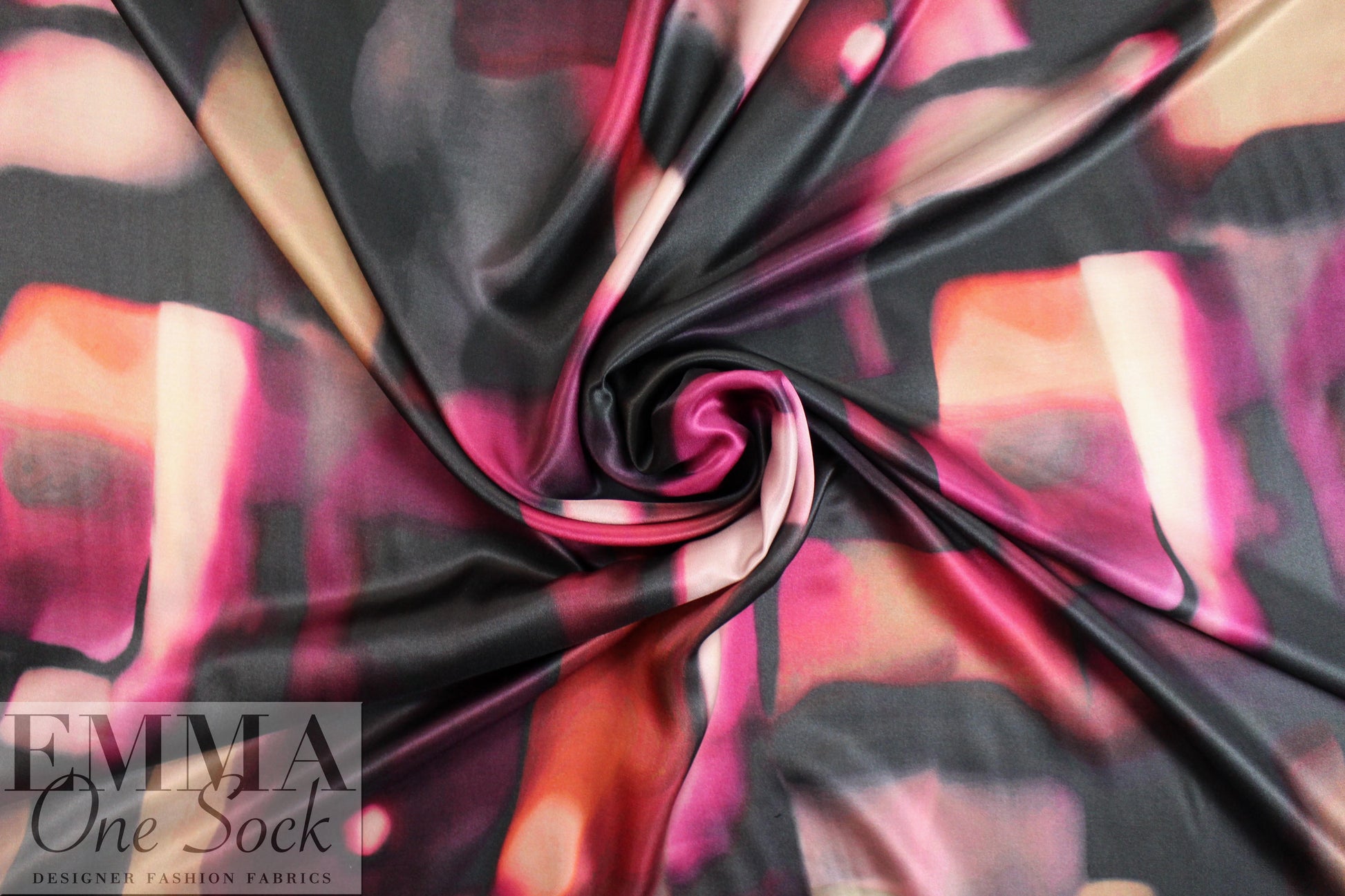 Italian viscose/silk - abstracted shapes