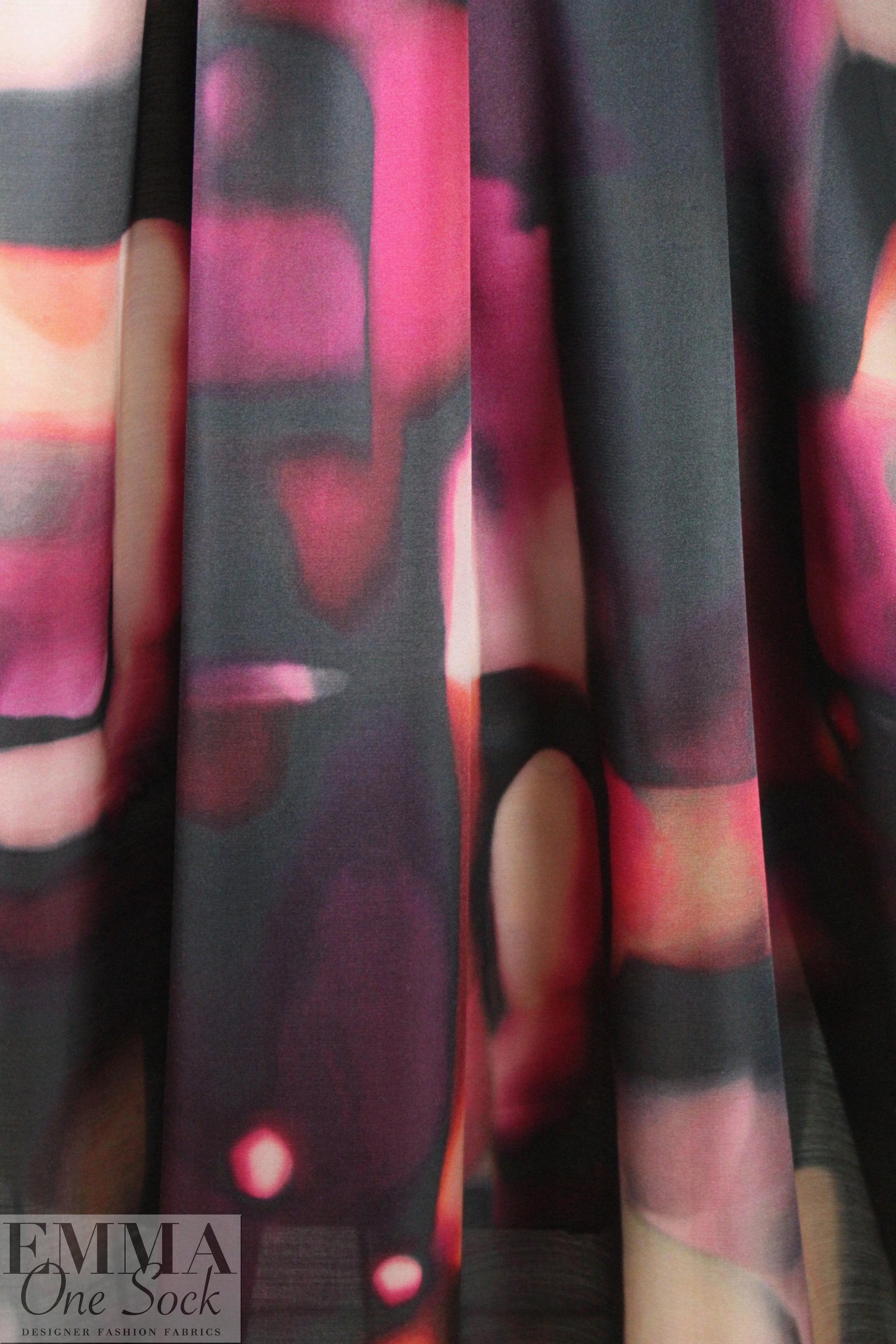 Italian viscose/silk - abstracted shapes