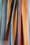 Italian vertical southwest stripe viscose/silk satin face