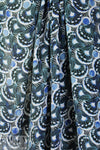 Italian art deco graphic viscose/silk blouseweight