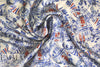 porcelain vase montage viscose/silk satin