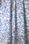 porcelain vase montage viscose/silk satin