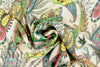 Italian designer viscose/silk 'paisley song' lightweight twill 2 yd