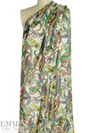 Italian designer viscose/silk 'paisley song' lightweight twill 2.25 yd