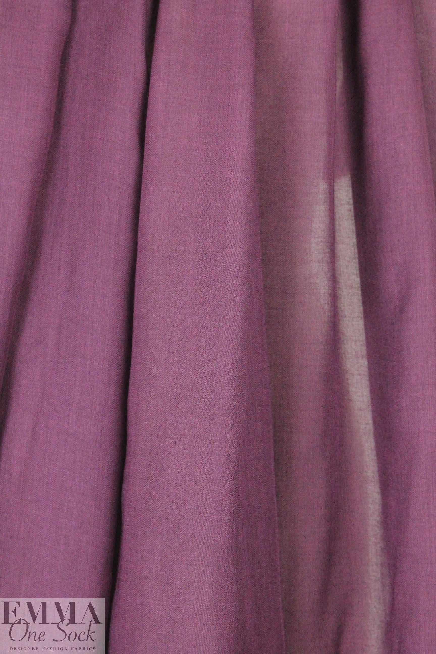 The0ry sheer viscose herringbone voile - plum