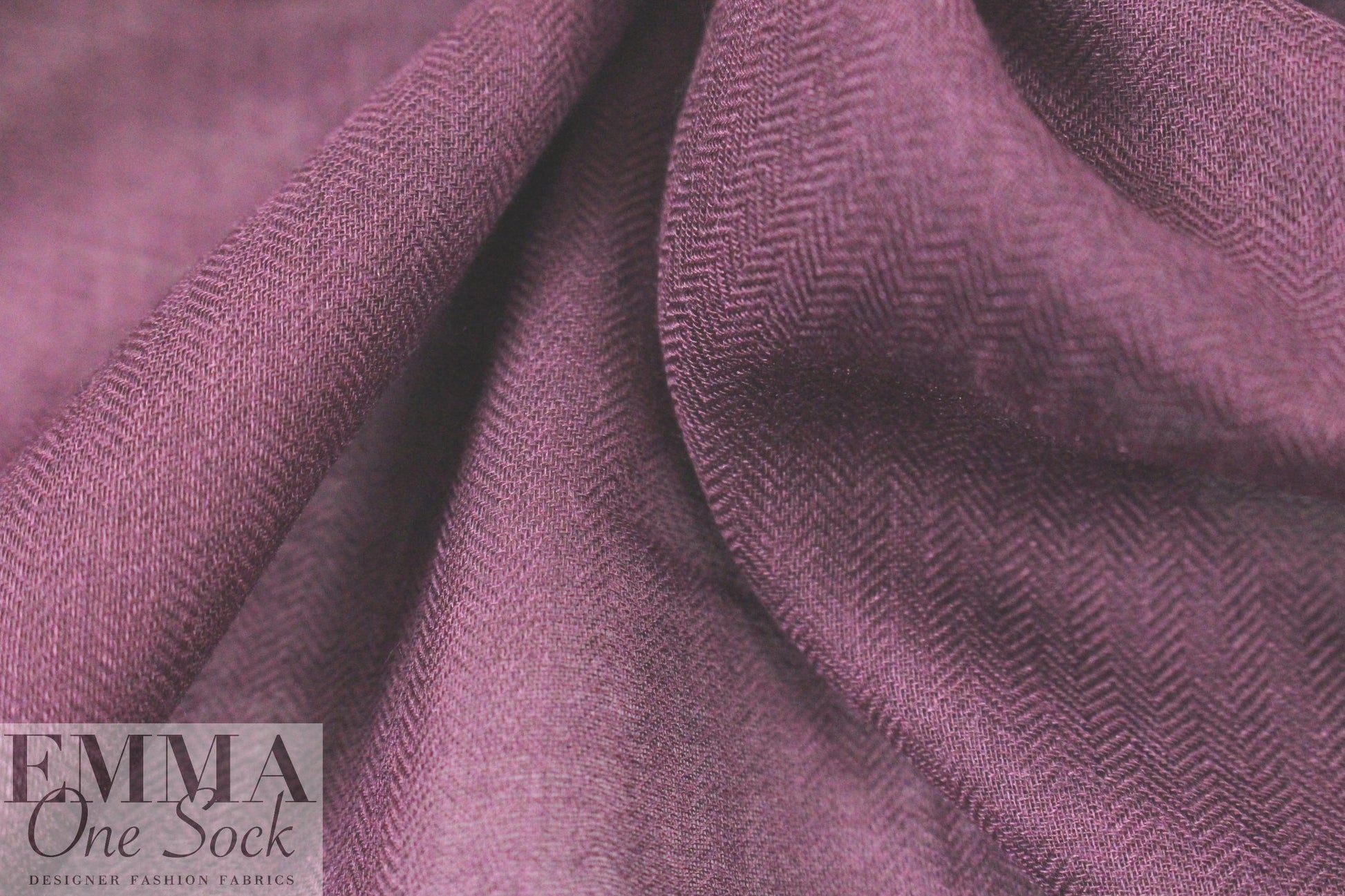 The0ry sheer viscose herringbone voile - plum