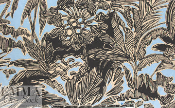 3.1 Phi11ip Lim tropics silk crepe - blue/black 1.625 yds