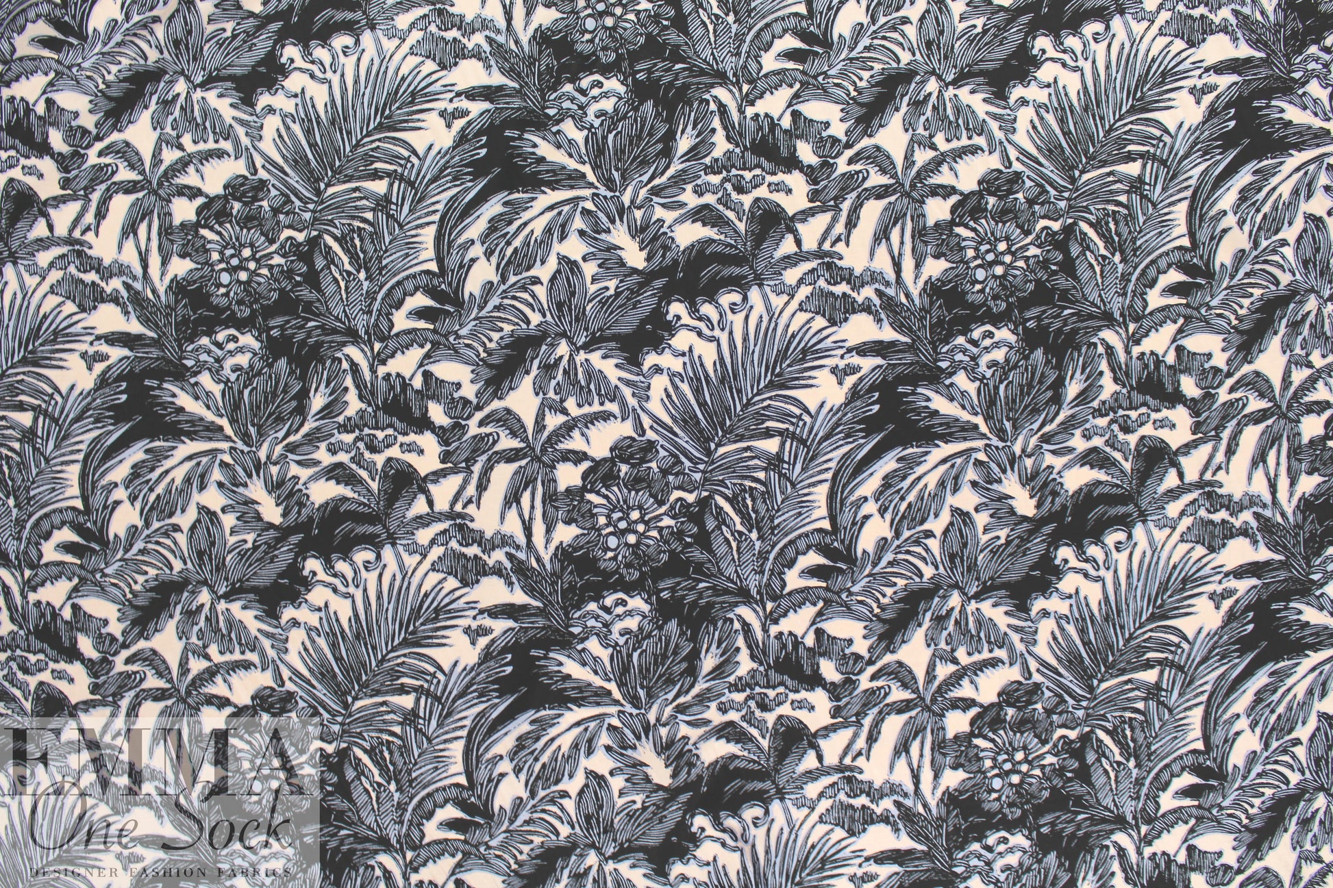3.1 Phi11ip Lim tropics woven - periwinkle/pale pink 1.875 yds