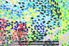 famous designer pointillistic viscose/silk jacquard woven 1.66 yd