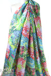 famous designer pointillistic viscose/silk jacquard woven .875 yds