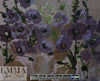 NY designer eggplant/purple floral viscose/nylon woven