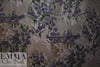 NY designer eggplant/purple floral viscose/nylon woven