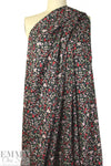 NY designer floral nocturne viscose stretch crepe 3 yd