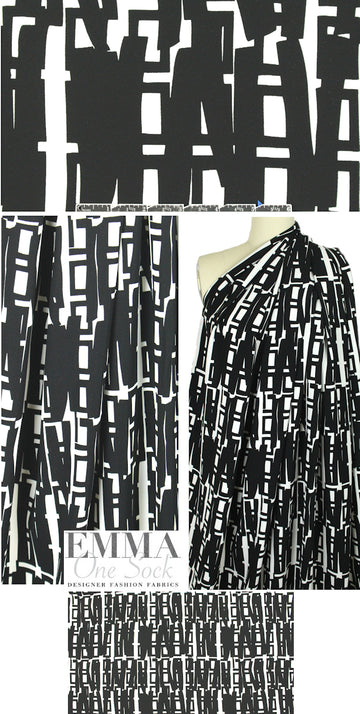 The0ry edgy graphic viscose stretch woven