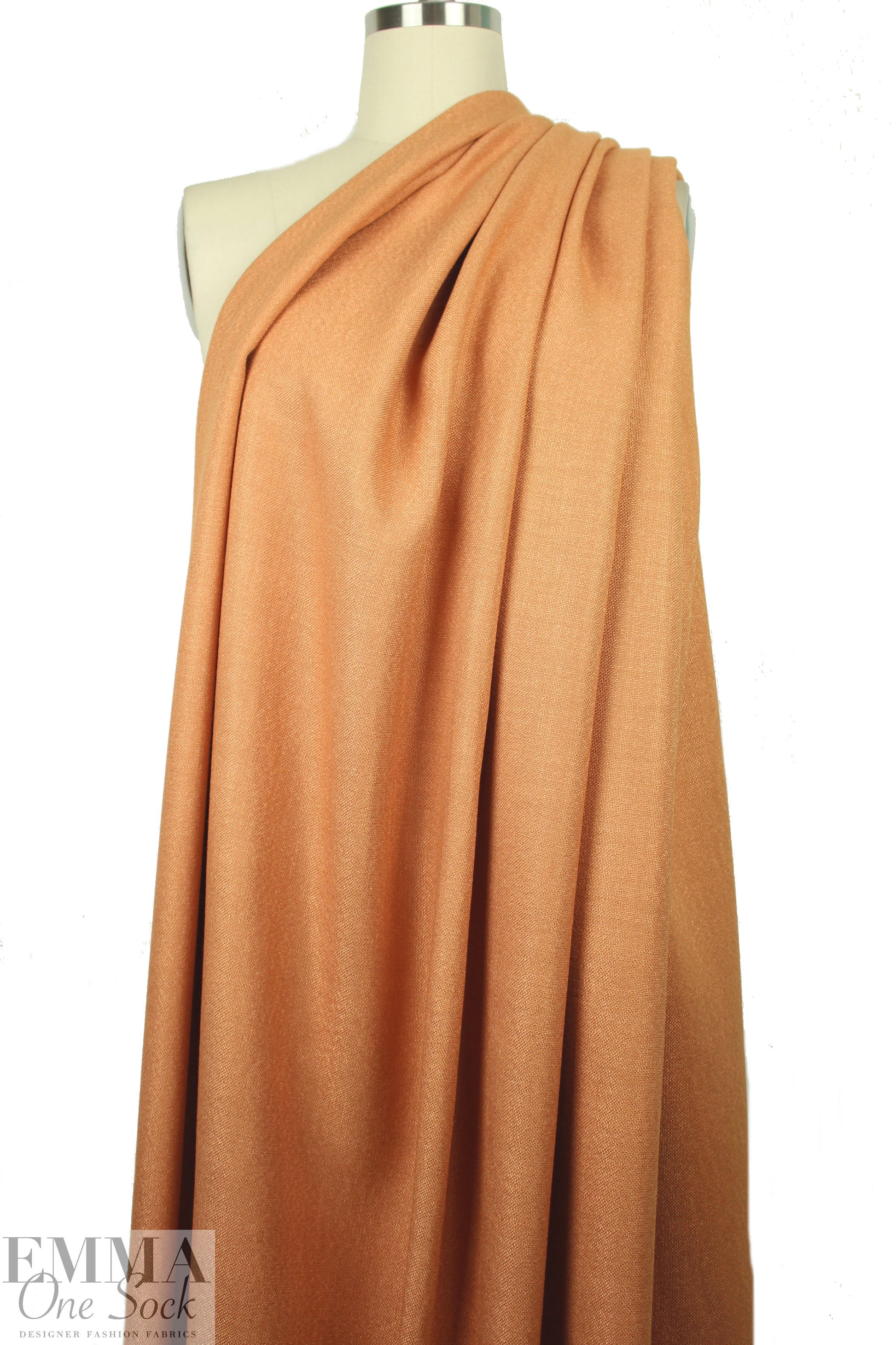 Kh@ite textured viscose woven - apricot