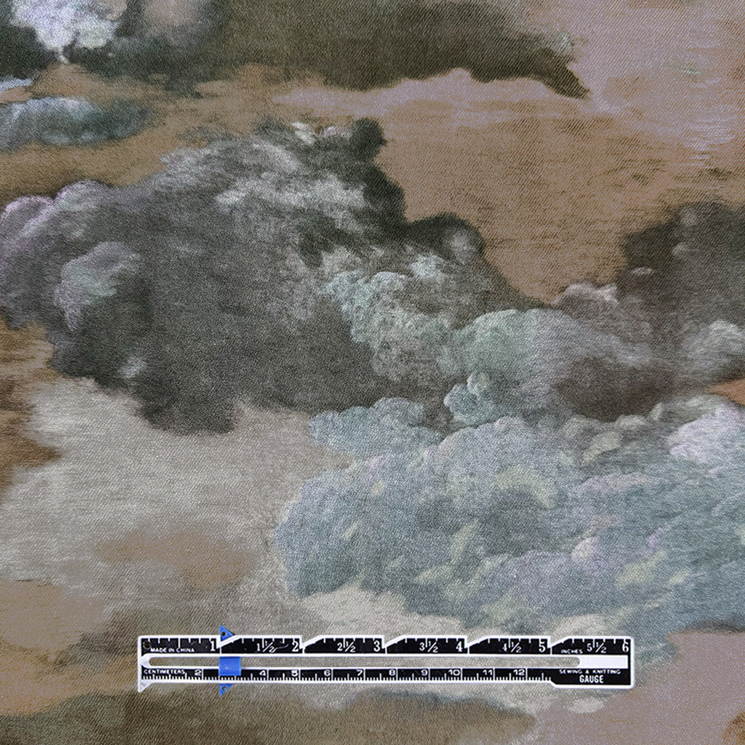 Italian 'gentle storm' viscose twill woven 1.5 yd
