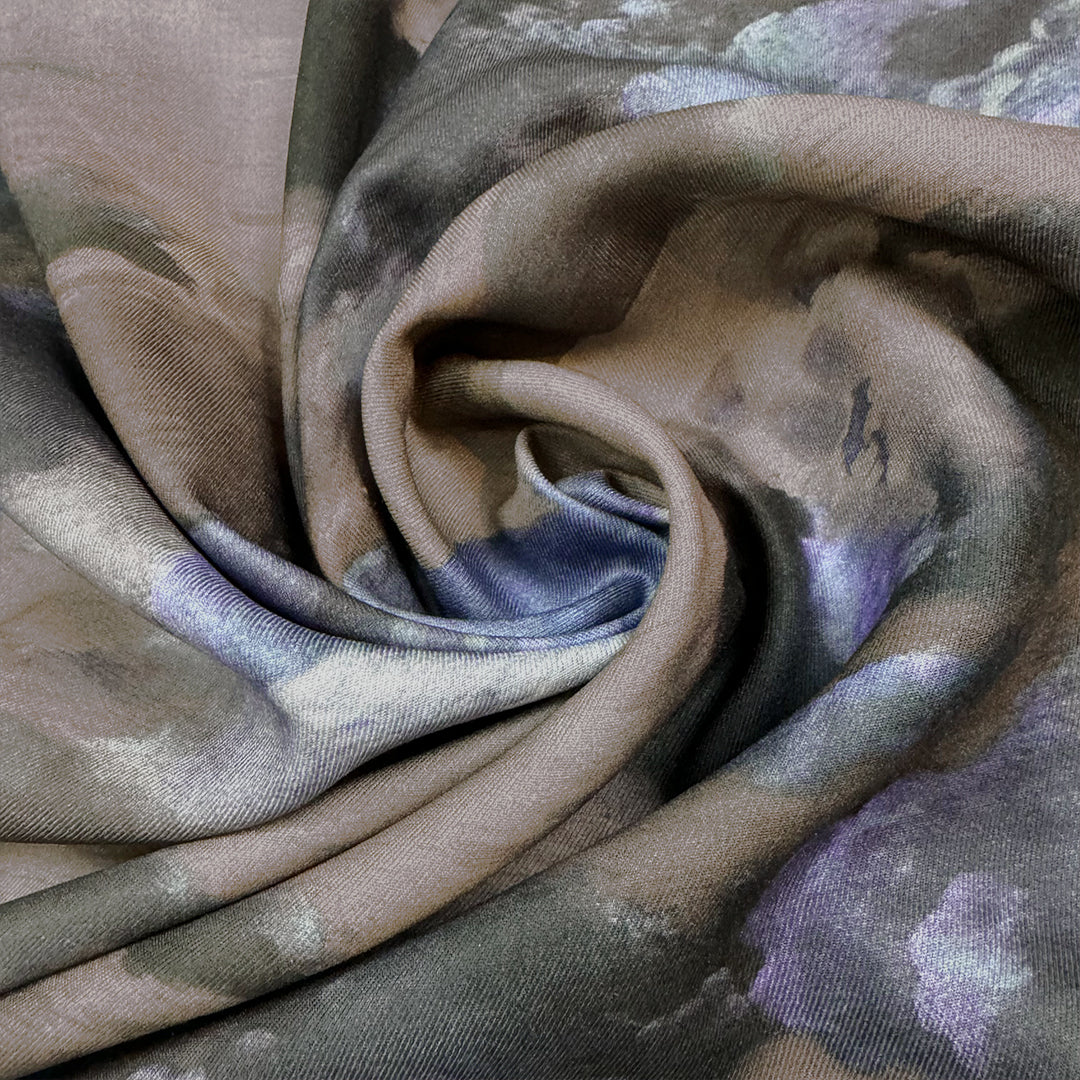 Italian 'gentle storm' viscose twill woven 2 yds