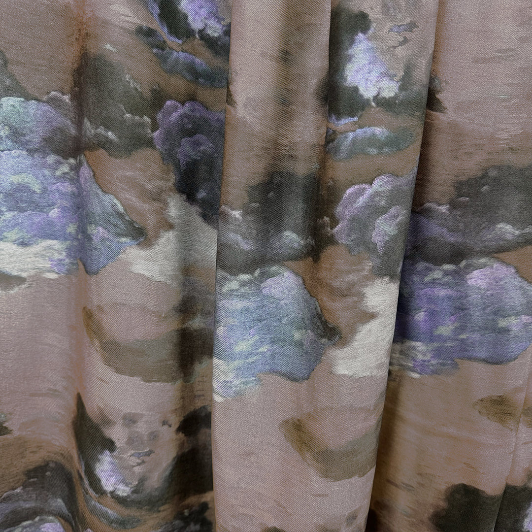 Italian 'gentle storm' viscose twill woven 1.5 yd