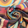 Italian 'art of play' viscose twill woven 1.375 yd