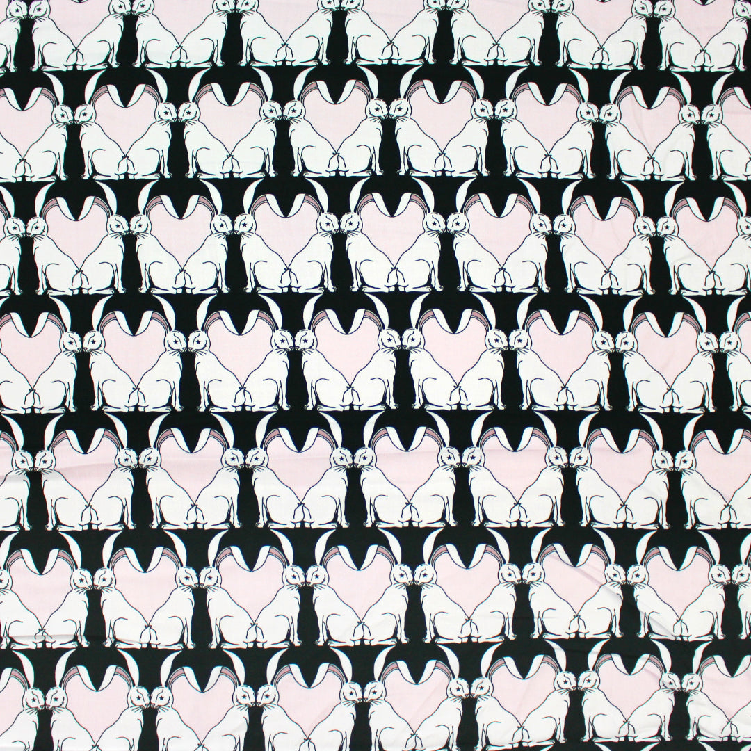 French 'bunny love' dressweight viscose twill 2 yds